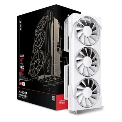 Відеокарта Radeon RX 9070, XFX, Swift OC Gaming Edition (White Edition), 16Gb GDDR6, 256-bit, HDMI/3xDP, 2700/20000 MHz, 2x8-pin (RX-97SWFB3W9)