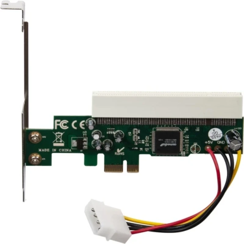 Контролер Frime PCI-E x1 - PCI, чіп ASM1083, живлення Molex (ECF-PCIEtoPCI001)