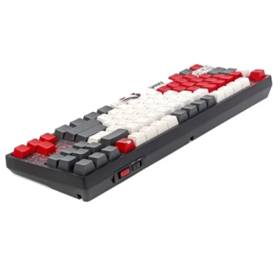 Клавіатура бездротова Bloody WS87, Naraka, Bluetooth / USB 2.4GHz / USB, механічна (перемикачі BLMS Red Plus), RGB-підсвічування, акумулятор Клавіатура бездротова Bloody WS87, Naraka, Bluetooth / USB 2.4GHz / USB, механічна (перемикачі BLMS Red Plus), RGB-підсвічування, акумулятор