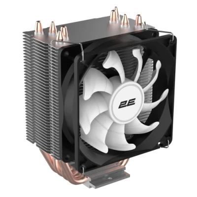 Кулер для процесора 2E Gaming Air Cool AC90D4, алюміній та мідні теплові трубки, 1x90 мм PWM, для Intel 115x/1200/1700, AMD AMx/FMx, до 130 Вт (2E-AC90D4)