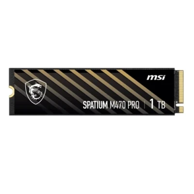 Твердотільний накопичувач SSD 1Tb, MSI Spatium M470 Pro, PCI-E 4.0 x4, M.2 2280, 3D TLC, 6000/4500 МБ/с (S78-440L0J0-P83)