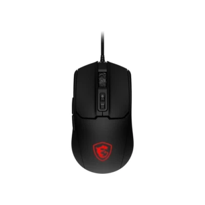 Миша MSI FORGE GM100, Black, оптична, 1000 - 6400 dpi, 7 кнопок, RGB підсвічування, USB, 1.5 м, 108 г