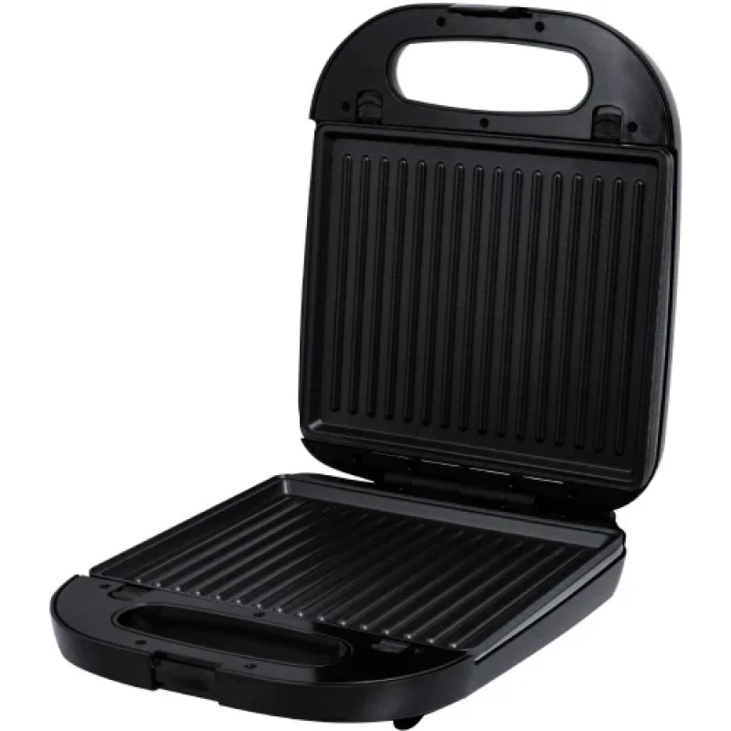 Мультимейкер Liberton LSM-5107, Black/Silver, 1400W, 4в1 гриль, трикутні сендвічі 4шт, бельгійські вафлі 2шт, горішки 12шт, антипригарне покриття, індикатор живлення та готовності, автоматичний контроль температури