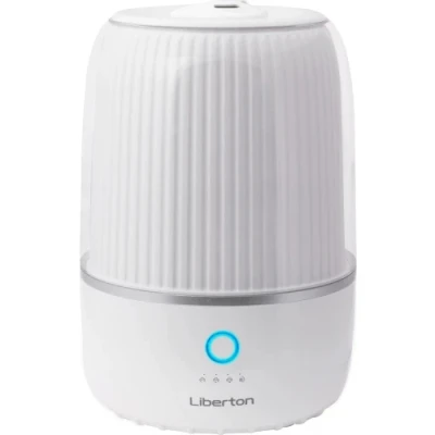 Зволожувач повітря Liberton LAH-5803, White, 25 Вт, ароматизація, зволоження, об`єм резервуару для води 4 л, сенсорне керування Зволожувач повітря Liberton LAH-5803, White, 25 Вт, ароматизація, зволоження, об`єм резервуару для води 4 л, сенсорне керування