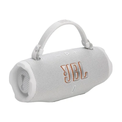 Колонка портативна 2.0 JBL Charge 6, White, 45 Вт (30Вт + 15Вт), Bluetooth 5.1, IP67, технологія "PartyBoost", USB Type-C, акумулятор 4722 mAh (JBLCHARGE6WHT)