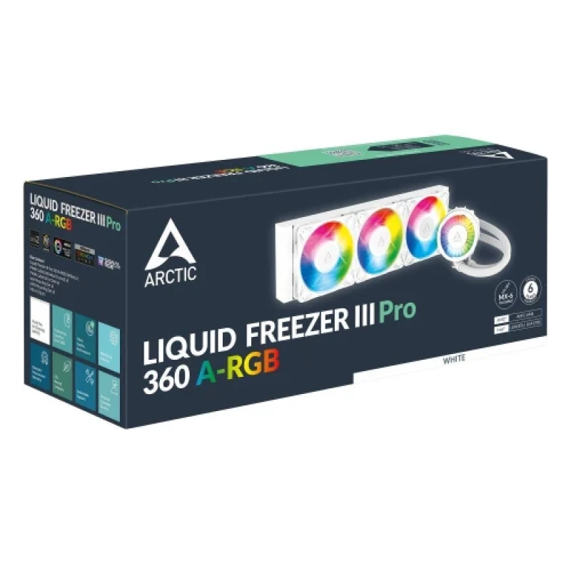 Система рідинного охолодження Arctic Liquid Freezer III Pro 360 A-RGB, White (ACFRE00188A)