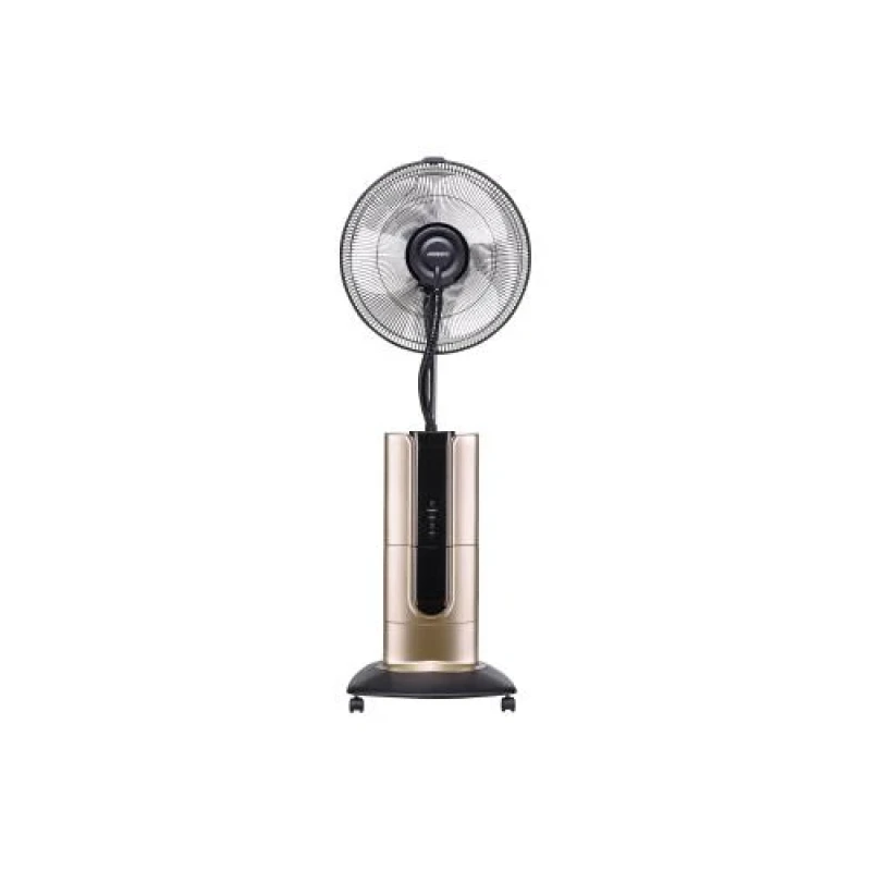 Вентилятор підлоговий Ardesto FNM-X2G, Black/Gold, з функцією холодної пари, дисплей, іонізація, таймер, пульт дистанційного керування