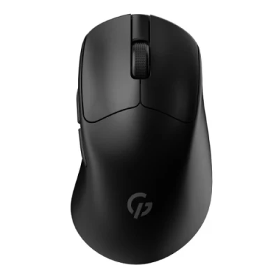 Миша бездротова GamePro "Genesis Avenger", Black, Bluetooth / 2.4GHz USB / Type-C, оптична (сенсор PixArt PMW 3311), 400 - 24 000 dpi, 6 кнопок, перемикачі Huano 80M, акумулятор (GM096B)