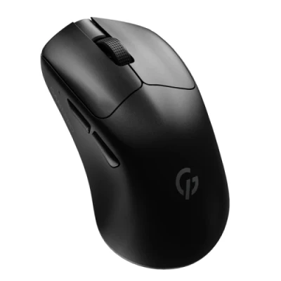 Миша бездротова GamePro "Genesis Avenger", Black, Bluetooth / 2.4GHz USB / Type-C, оптична (сенсор PixArt PMW 3311), 400 - 24 000 dpi, 6 кнопок, перемикачі Huano 80M, акумулятор (GM096B)