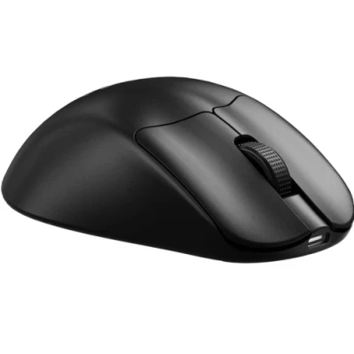 Миша бездротова GamePro "Genesis Avenger", Black, Bluetooth / 2.4GHz USB / Type-C, оптична (сенсор PixArt PMW 3311), 400 - 24 000 dpi, 6 кнопок, перемикачі Huano 80M, акумулятор (GM096B)