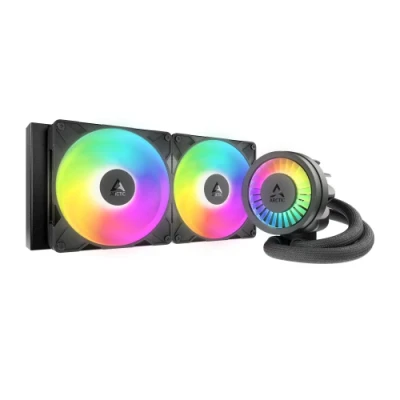 Система рідинного охолодження Arctic Liquid Freezer III Pro 280 A-RGB, Black, вентилятори 2х140 мм, 400-2500 обертів/хв, сумісність з Intel/AMD: LGA1700, LGA1851/AM4, AM5 (ACFRE00183A)