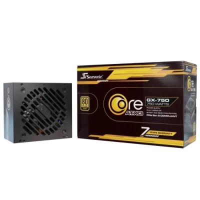 Блок живлення 750 Вт, Seasonic Core GX ATX 3.1, Black, модульний, 80+ Gold, Active PFC, 12 см HDB, 3xMolex / 6xSATA / 1x16-pin / 2x6+2-pin / 2x4+4-pin / 20+4-pin, защита OCP/OPP/OTP/OVP/SCP/UVP (CORE GX-750-ATX31) Блок живлення 750 Вт, Seasonic Core GX ATX 3.1, Black, модульний, 80+ Gold, Active PFC, 12 см HDB, 3xMolex / 6xSATA / 1x16-pin / 2x6+2-pin / 2x4+4-pin / 20+4-pin, защита OCP/OPP/OTP/OVP/SCP/UVP (CORE GX-750-ATX31)