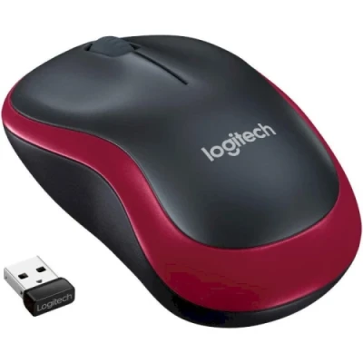 Миша бездротова Logitech M185, Red/Black, USB, оптична, 1000 dpi, 3 кнопки, 1xAA (910-002237) Миша бездротова Logitech M185, Red/Black, USB, оптична, 1000 dpi, 3 кнопки, 1xAA (910-002237)