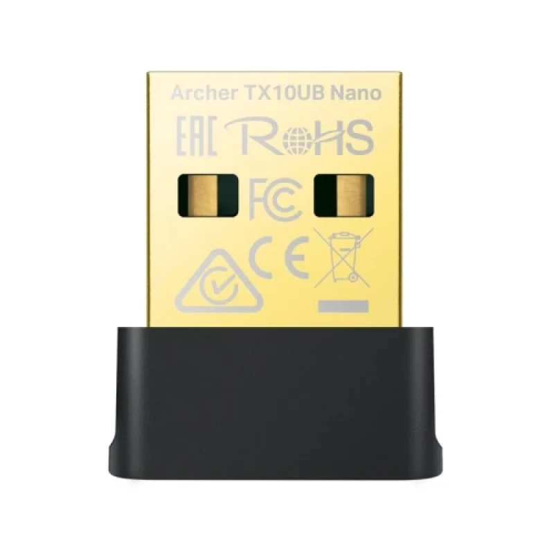 Мережний адаптер TP-LINK Archer TX10UB nano AX900, Wi-Fi 6 (802.11ax, до 887 Mb/s), USB 2.0, Bluetooth 5.3, 2.4/5GHz, 1 вбудована антена