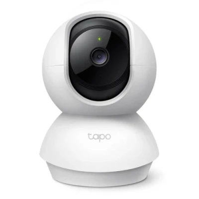 IP камера TP-Link Tapo C200C, White, 2 Мп (1920x1080), 1/2.8" CMOS, f/2.0, f=4 мм, Wi-Fi (2.4 GHz), H.264, день/ніч, мікрофон/динамік, зум 9х, ІЧ-підсвічування до 12 м, microSD (до 512 ГБ)
