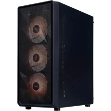 Корпус 1stPlayer FD3-M, Black, без БЖ, Mini Tower, для Micro ATX / Mini ITX, 1xUSB 3.0 / 2xUSB 2.0, макс. CPU - 155 мм / VGA - 290 мм, 4x120 мм ARGB, бічна панель із загартованого скла (FD3-M-BK-4F7)