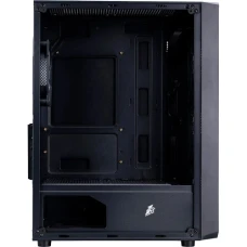 Корпус 1stPlayer FD3-M, Black, без БЖ, Mini Tower, для Micro ATX / Mini ITX, 1xUSB 3.0 / 2xUSB 2.0, макс. CPU - 155 мм / VGA - 290 мм, 4x120 мм ARGB, бічна панель із загартованого скла (FD3-M-BK-4F7)