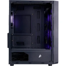 Корпус 1stPlayer FD3-M, Black, без БЖ, Mini Tower, для Micro ATX / Mini ITX, 1xUSB 3.0 / 2xUSB 2.0, макс. CPU - 155 мм / VGA - 290 мм, 4x120 мм ARGB, бічна панель із загартованого скла (FD3-M-BK-4F7)