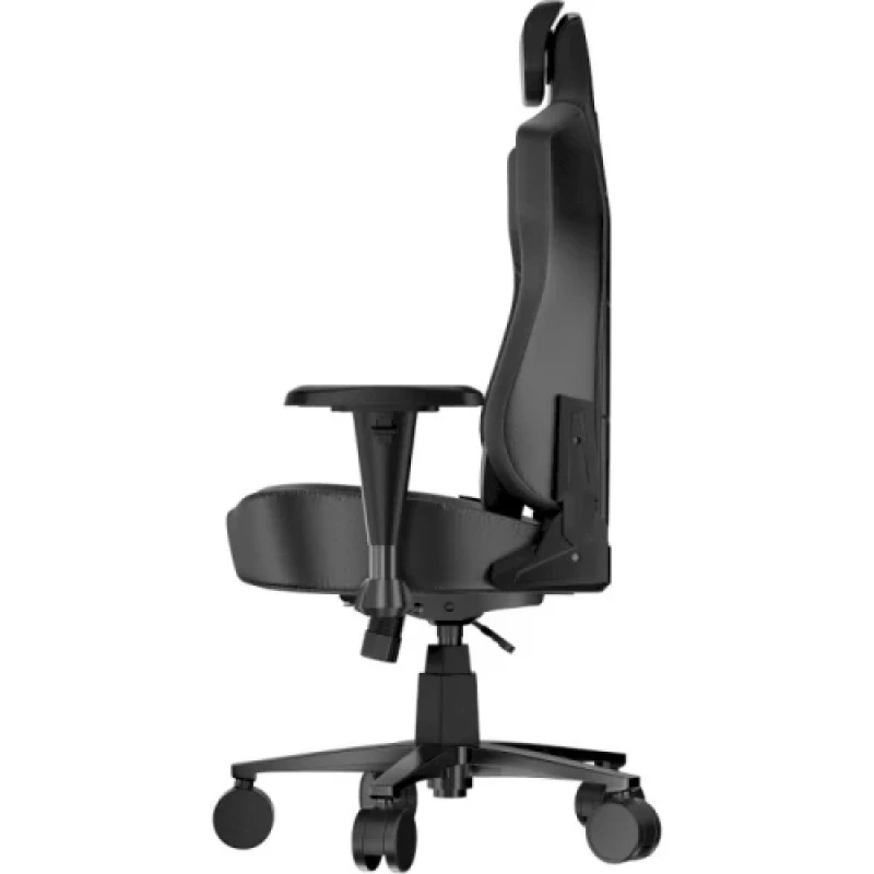Ігрове крісло 1stPlayer K3 Fabric Black, pu+тканина, максимально допустиме навантаження 140 кг, регульована спинка з кутом нахилу до 150 градусів, збільшена фактура, регулювання висоти підголовника