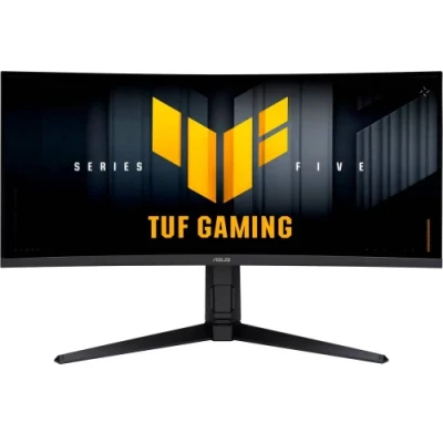 Монітор вигнутий 34" Asus TUF Gaming VG34WQML5A, Black, VA, 3440x1440 (21:9), 0.5 мс, 250 Гц, 400 кд/м², 4000:1, 178°/178°, 1500R, 2xHDMI/2хDP, 3xUSB 3.2, 2 x 2 Вт, VESA 100x100, AMD FreeSync Premium, Adaptive Sync (90LM0BP1-B01E71)
