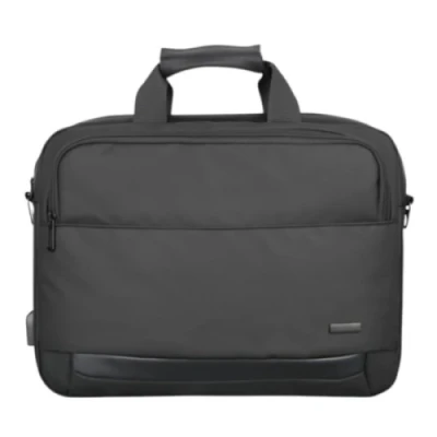 Сумка для ноутбука 15.6" Modecom Porto, Black, поліестер / екошкіра, 40х30х7 см (TOR-MC-PORTO-15)
