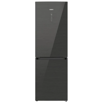 Холодильник Edler ED-355GRGD, Black, двокамерний, з нижньою мор. камерою, No Frost, загальний об'єм 281L, корисний об'єм 201L/80L, A+, 185x60x59.5см