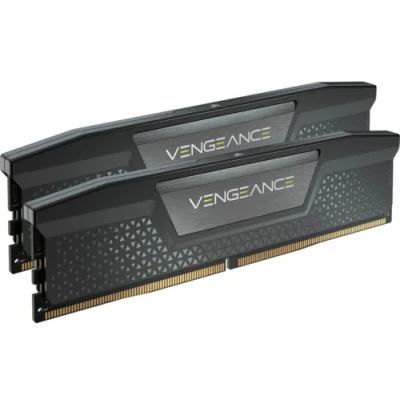 Пам'ять 16Gb x 2 (32Gb Kit) DDR5, 6400 MHz, Corsair Vengeance, Black, 36-48-48-104, 1.35V, з радіатором, XMP / EXPO (CMK32GX5M2B6400Z36)