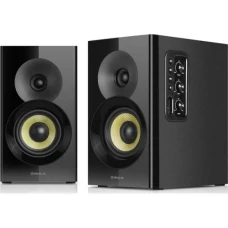 Колонки 2.0 REAL-EL S-470 Black, 2 x 30 Вт, HDMI, USB, AUX, Bluetooth, МДФ, пульт ДК (EL121200018)