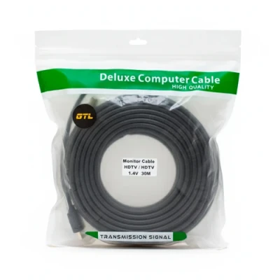 Кабель HDMI (M) - HDMI (M), 30 м, Black, GTL, V1.4 (GTLHMHM30V14BK) Кабель HDMI (M) - HDMI (M), 30 м, Black, GTL, V1.4 (GTLHMHM30V14BK)