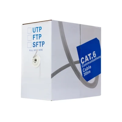 Кабель UTP, CCA, для внутрішньої прокладки, 4x2x0,48 мм, кат.6, GTL, бухта 305 м (GTLUTP42486305)