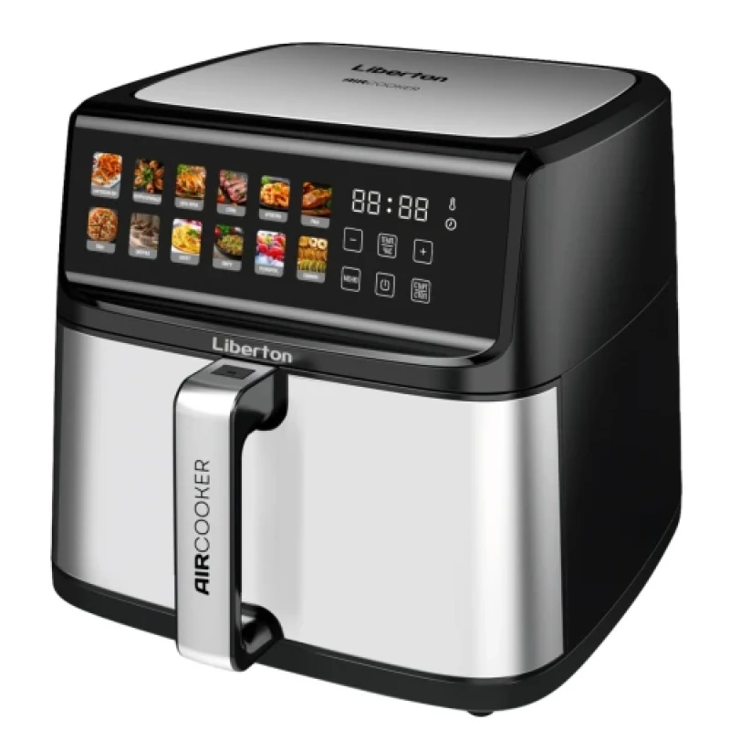 Мультипіч Liberton LAF-3213, Black/Inox, 1800W, 11л, 12 програм, керування сенсорне, таймер, автовідключення, антипригарне покриття чаші, 80-200 ˚C