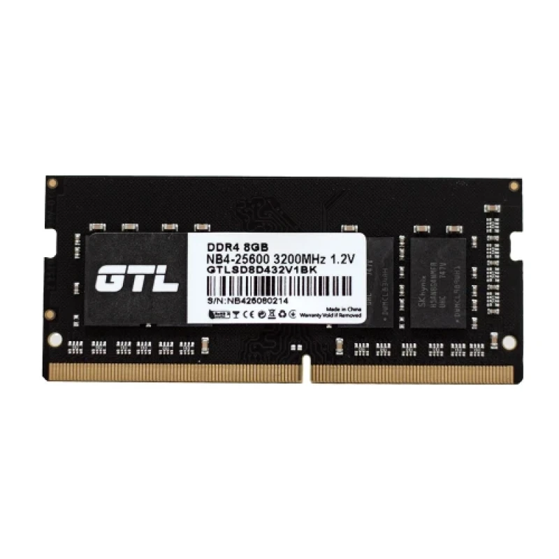 Пам'ять SO-DIMM, DDR4, 8Gb, 3200 MHz, GTL, 1.2V, CL22 (GTLSD8D432V1BK)
