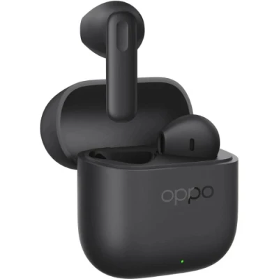 Навушники бездротові OPPO Enco Buds 3, Black, Bluetooth, мікрофон, 123 дБ, акумулятор 43 mAh (навушники) / 530 mAh (кейс), IP55, радіус дії до 10 м, час роботы до 48 год (ETEG1_BLACK)