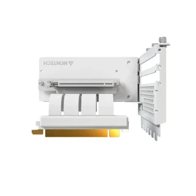 Підставка вертикальна Montech VGM 2, White, PCIe 4.0 x16 райзер, 24.4 см