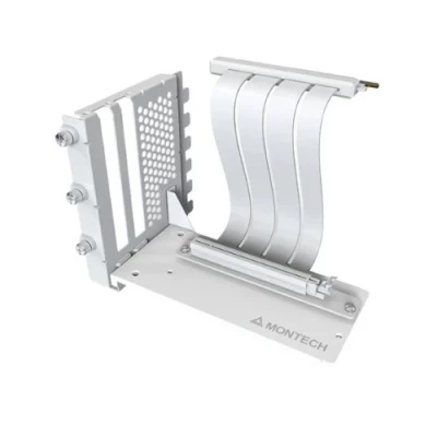 Підставка вертикальна Montech VGM 2, White, PCIe 4.0 x16 райзер, 24.4 см