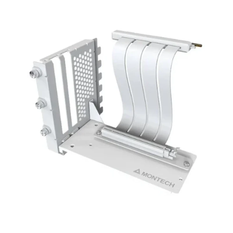 Підставка вертикальна Montech VGM 2, White, PCIe 4.0 x16 райзер, 24.4 см