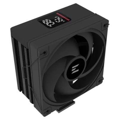 Кулер для процессора Zalman CNPS9X ECO DS, Black, алюміній/мідь, 1x120 мм PWM 600~2100RPM±10%, 31.4 dBa Max, для Intel 1851/1700, AMD AM5/AM4, до 190 Вт, высота 155 мм, LCD-дисплей