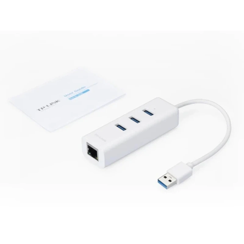 Мережевий адаптер USB TP-LINK UE330, White, 1xGLan, USB 3.0, RTL8153