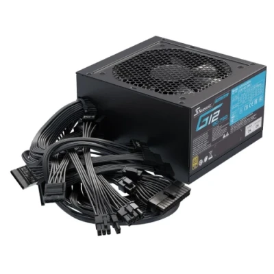 Блок живлення 750 Вт, Seasonic G12 GC, Black, 80+ Gold, Active PFC, 12 см, 2xMolex / 6xSATA / 3x6+2-pin / 2x4+4-pin / 20+4-pin, захист OPP/OVP/OCP/SCP/OTP/UVP (G12 GC-750)