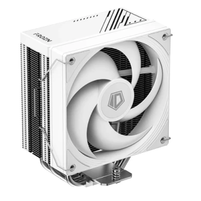 Кулер для процесора ID-Cooling FROZN A410 SE WHITE, 120 мм, 4 теплових трубок, алюміній/мідь, 300±200 ~ 1800±10% RPM, 24.8dB(A) Max, Intel: 1851/1700/1200/115x, AMD: AM4/AM5, 152х76х128 мм, 4-pin PWM, до 180 Вт