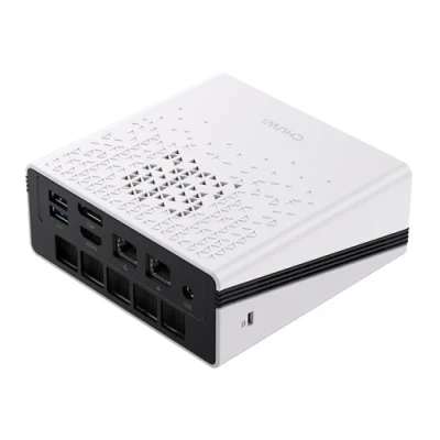 Неттоп Chuwi UBox, White/Black, Ryzen 5 6600H (6x3.3-4.5 GHz), 16Gb DDR5 5600 MHz, 512Gb SSD NVMe, Radeon 660M, WiFi 6, Bluetooth 5.3, 2x2.5GLan, 1xType-C / 3xUSB 3.2 / 1xUSB 2.0, HDMI/DP, Windows 11 Pro, кріплення VESA у комплекті (CWI604)