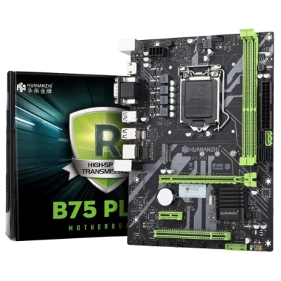 Материнська плата LGA1155, Huananzhi B75 PLUS M.2, B75, 2xDDR3, Int.Video (CPU), 1xSATA3 / 3xSATA2, 1xM.2, 1xPCI-E 3.0 x16, 1xPCI-E 2.0 x1, 1xPCI, Realtek 5.1, Realtek GLan, 4xUSB 3.0 / 6xUSB 2.0, VGA/HDMI, Micro ATX
