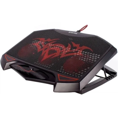 Підставка для ноутбука до 17" ColorWay Game Pro H1, Black, 3x8 см вентилятори, регулювання нахилу, червоне LED підсвічування, 2xUSB, 502х422х40 мм, 850 г (CW-CGPH1)