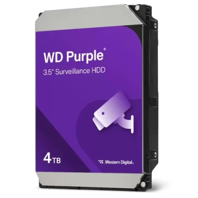 Жорсткий диск 3.5" 4Tb Western Digital Purple, SATA3, 128 Мб, 5400 об/хв (WD44PURZ)