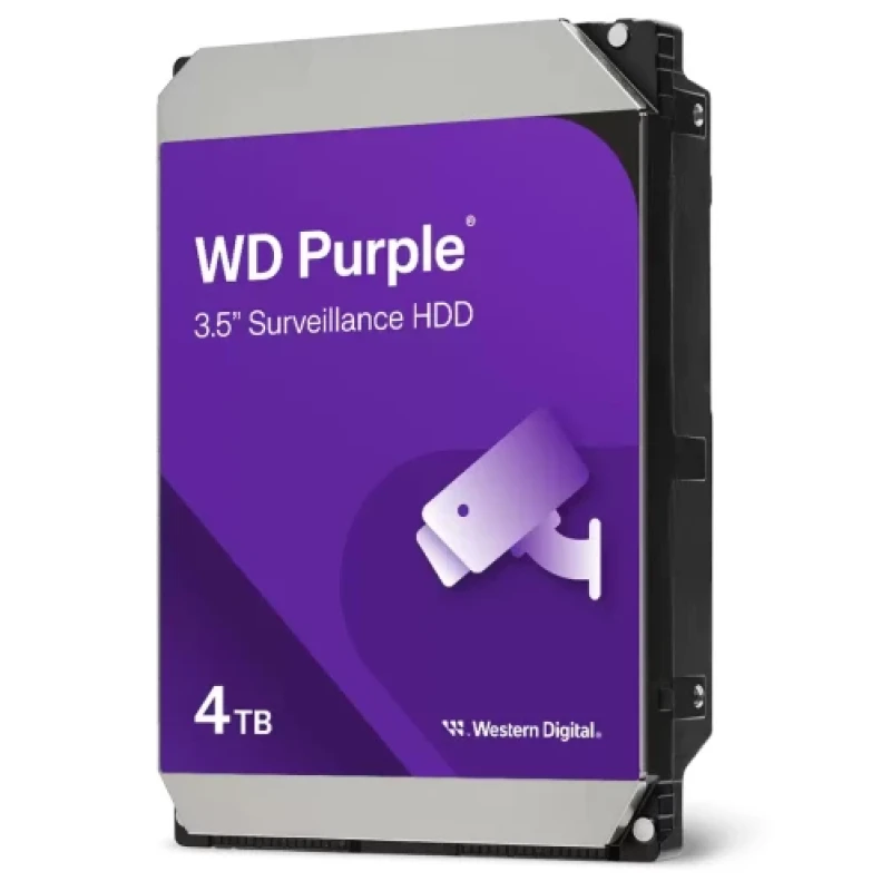 Жорсткий диск 3.5" 4Tb Western Digital Purple, SATA3, 128 Мб, 5400 об/хв (WD44PURZ)