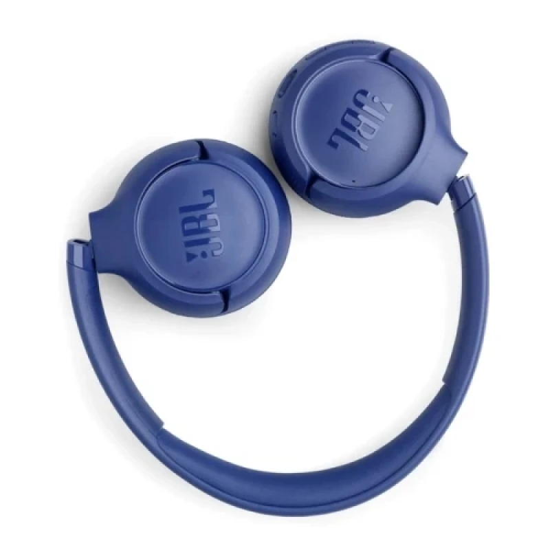 Навушники бездротові JBL Tune 530BT, Blue, Bluetooth, мікрофон, акумулятор 450 mAh, активне шумозаглушення, технологія "Pure Bass", кнопки на чашках навушників (JBLT530BTBLUEU)