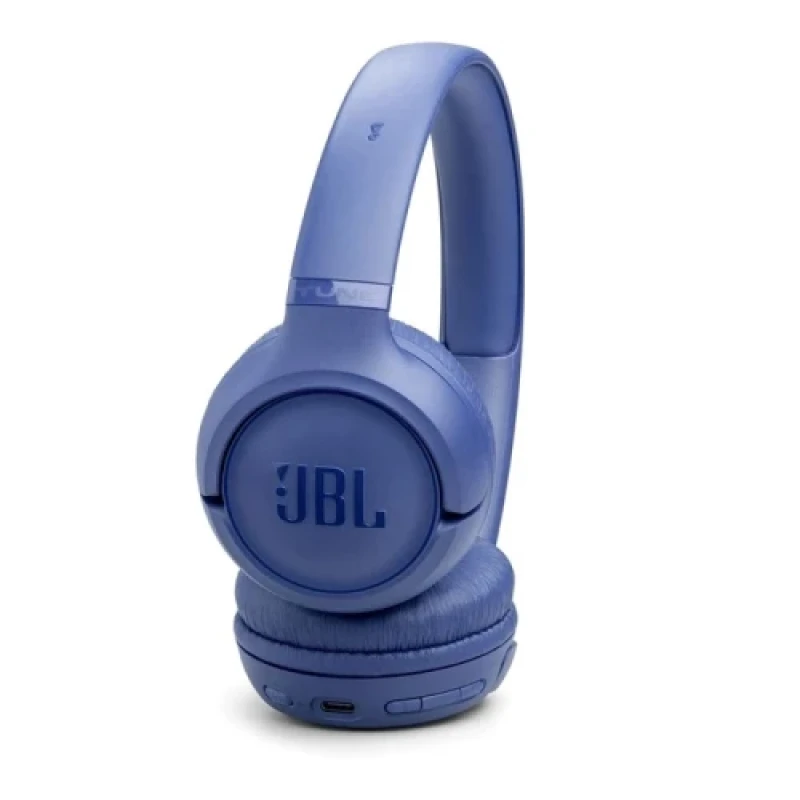 Навушники бездротові JBL Tune 530BT, Blue, Bluetooth, мікрофон, акумулятор 450 mAh, активне шумозаглушення, технологія "Pure Bass", кнопки на чашках навушників (JBLT530BTBLUEU)