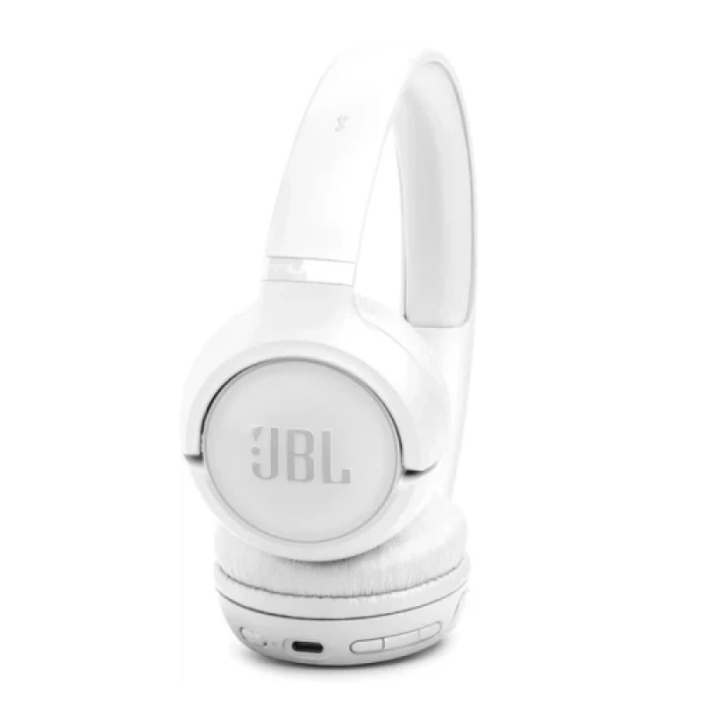 Навушники бездротові JBL Tune 530BT, White, Bluetooth, мікрофон, акумулятор 450 mAh, активне шумозаглушення, технологія "Pure Bass", кнопки на чашках навушників (JBLT530BTWHTEU)