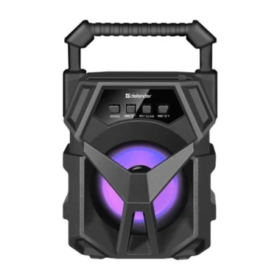 Колонка портативна Defender G98, Black, 5 Вт, Bluetooth 5.0, USB-А/USB-C, AUX, MicroSD до 32 ГБ, 1200 mAh, RGB підсвічування, LED дисплей, MP3-плеєр, дальність дії до 10 м, FM (65098) Колонка портативна Defender G98, Black, 5 Вт, Bluetooth 5.0, USB-А/USB-C, AUX, MicroSD до 32 ГБ, 1200 mAh, RGB підсвічування, LED дисплей, MP3-плеєр, дальність дії до 10 м, FM (65098)