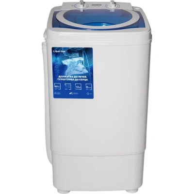 Пральна машина напівавтоматична Liberton LWM-7004, White, вертикальна, завантаження 7кг, 2 режима, таймер, А, 80х41х44.5 см